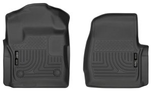 Ford F-250 Floor Mats - Front - Husky Liners - WeatherBeater - Black - `17-`27